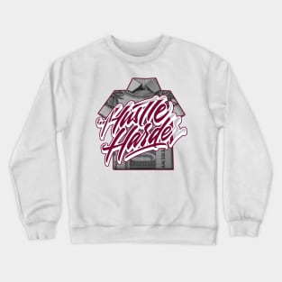 Hustle Harder Retro1 Mid Cherrywood Crewneck Sweatshirt